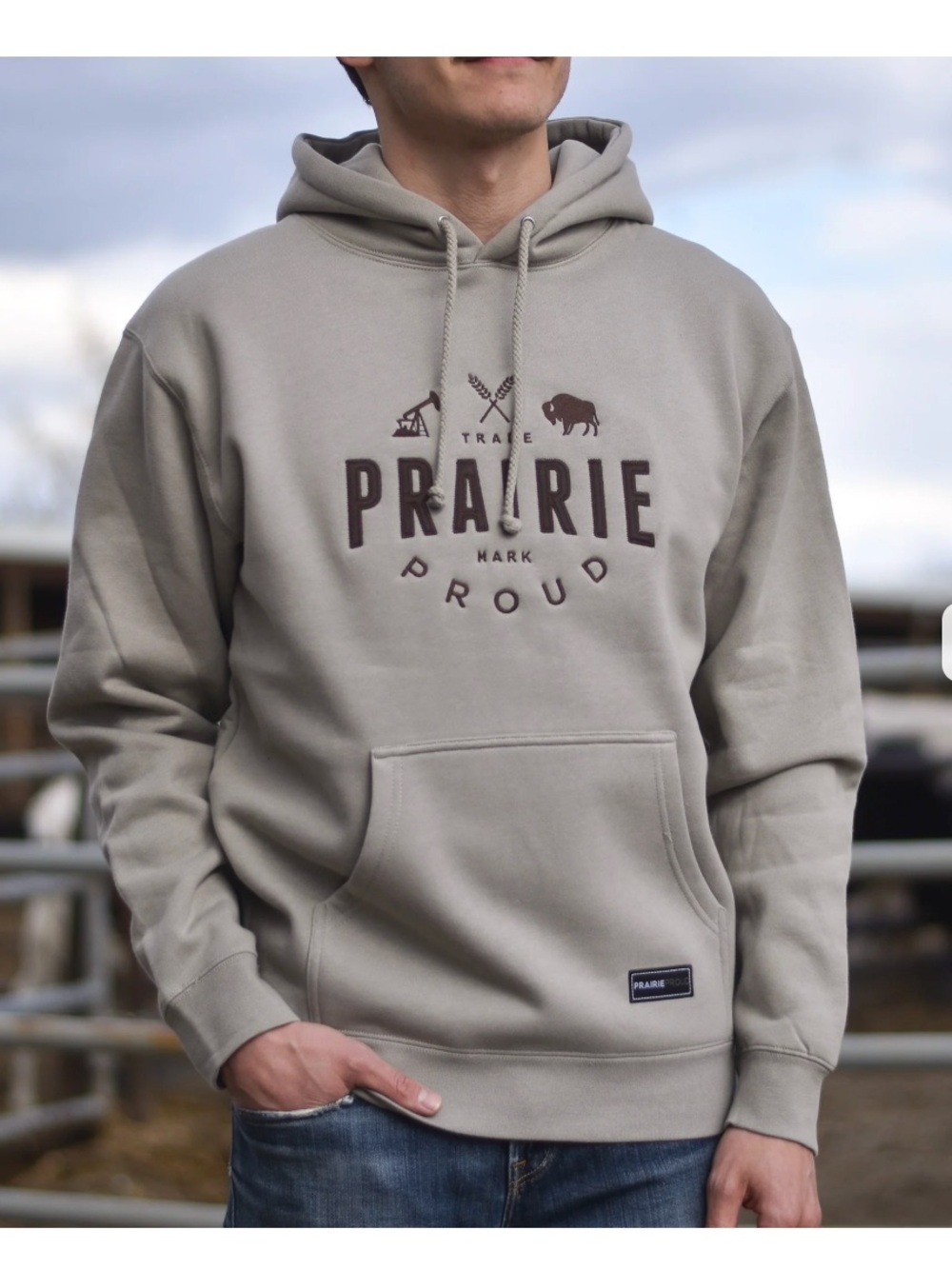 Proud Men's Hoodie - Taupe